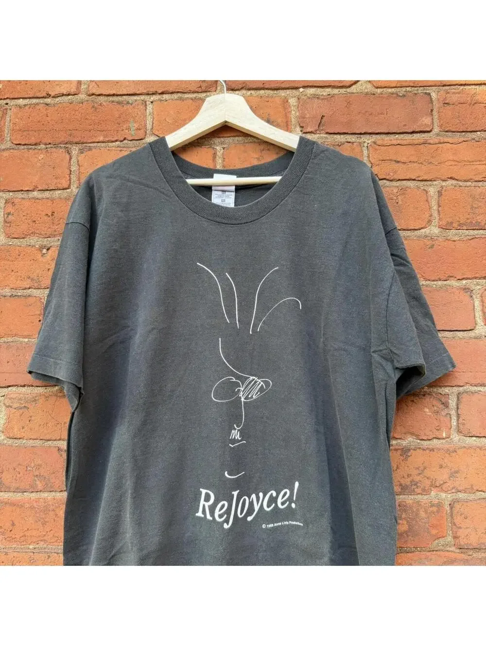 vintage James Joyce rejoyce t shirt 1989 XL - Picture 1 of 8